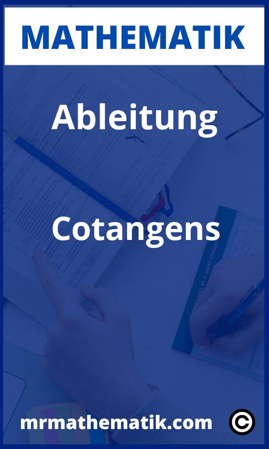 Ableitung Cotangens Aufgaben PDF