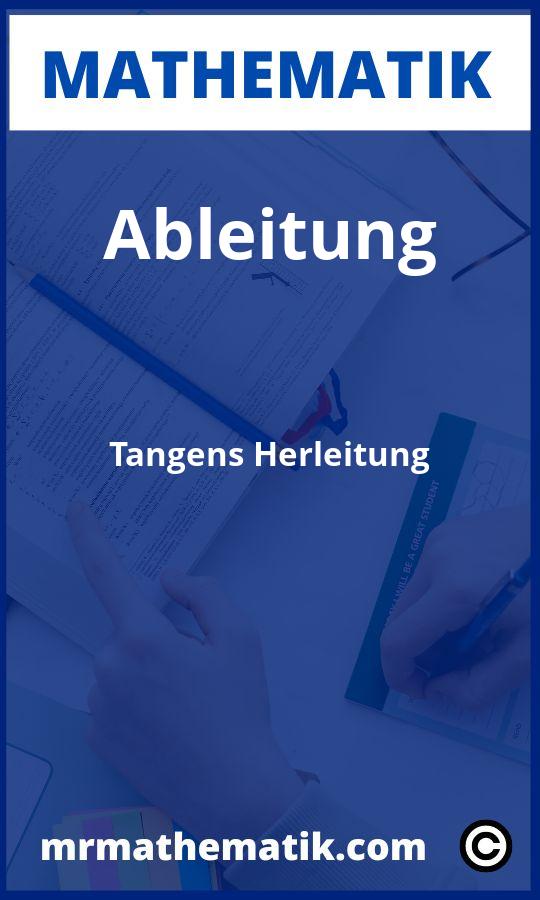Ableitung Tangens Herleitung Aufgaben PDF