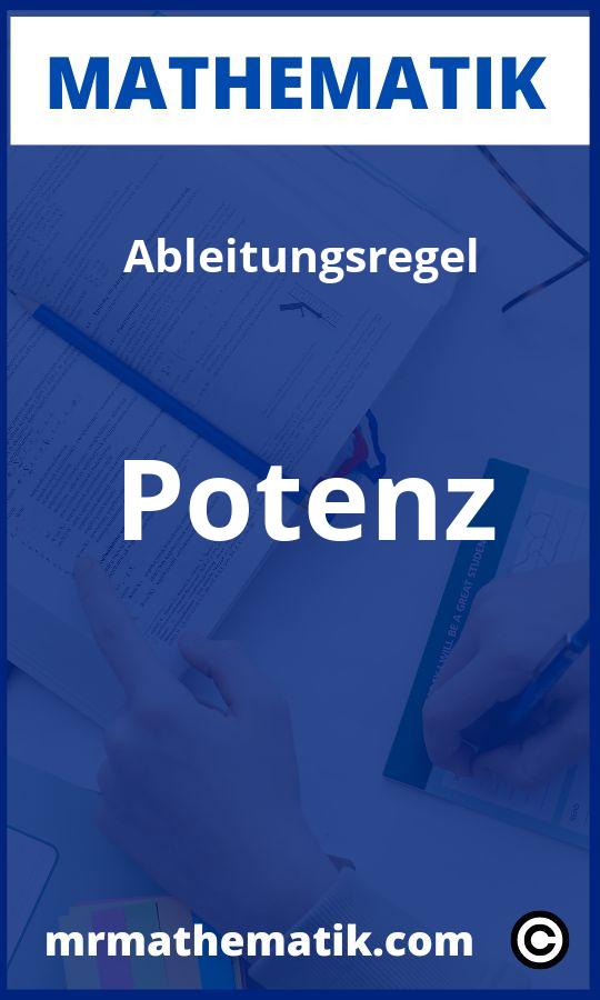 Ableitungsregel Potenz Aufgaben PDF