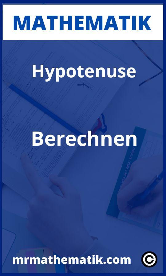 Hypotenuse berechnen Aufgaben PDF