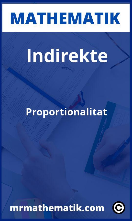 Indirekte Proportionalität Aufgaben PDF