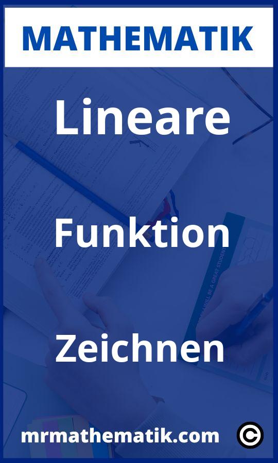 Lineare Funktion zeichnen Aufgaben PDF