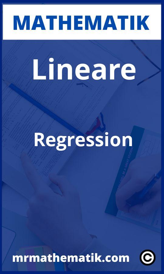 Lineare Regression Aufgaben PDF