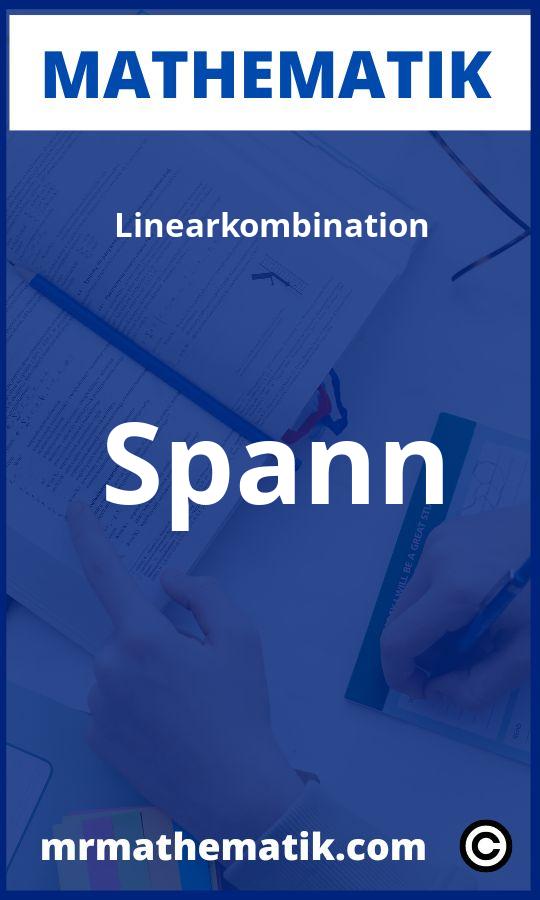 Linearkombination Spann Aufgaben PDF