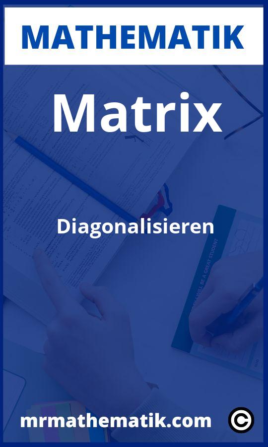 Matrix diagonalisieren Aufgaben PDF