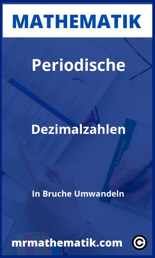 Periodische Dezimalzahlen in Brüche umwandeln Aufgaben PDF