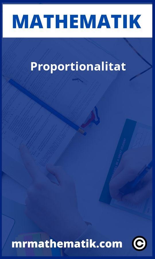 Proportionalität Aufgaben PDF