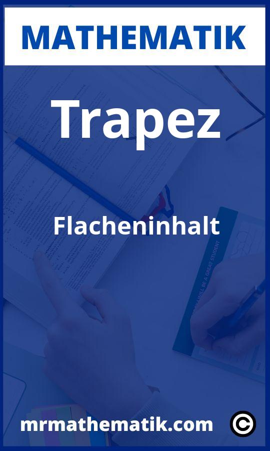 Trapez Flächeninhalt Aufgaben PDF
