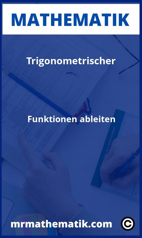 Trigonometrischer Funktionen ableiten Aufgaben PDF