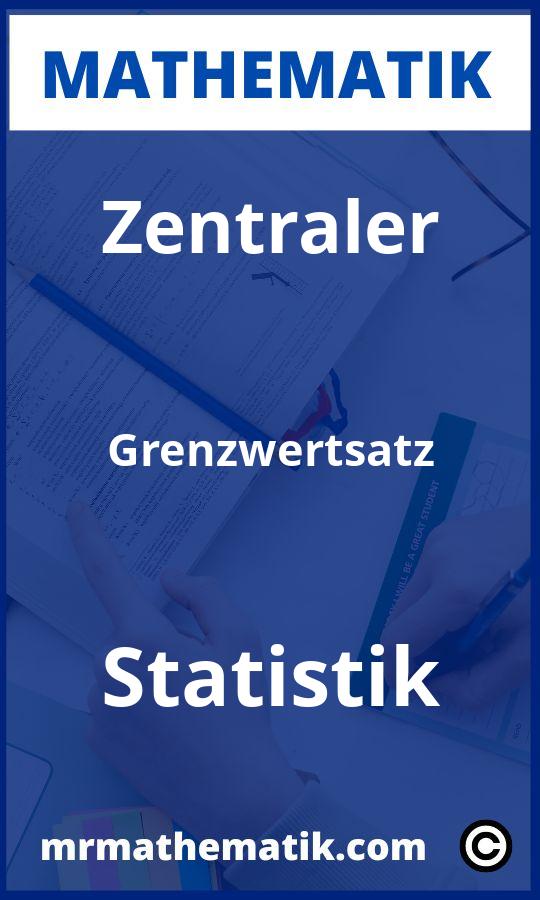 Zentraler Grenzwertsatz Statistik Aufgaben PDF